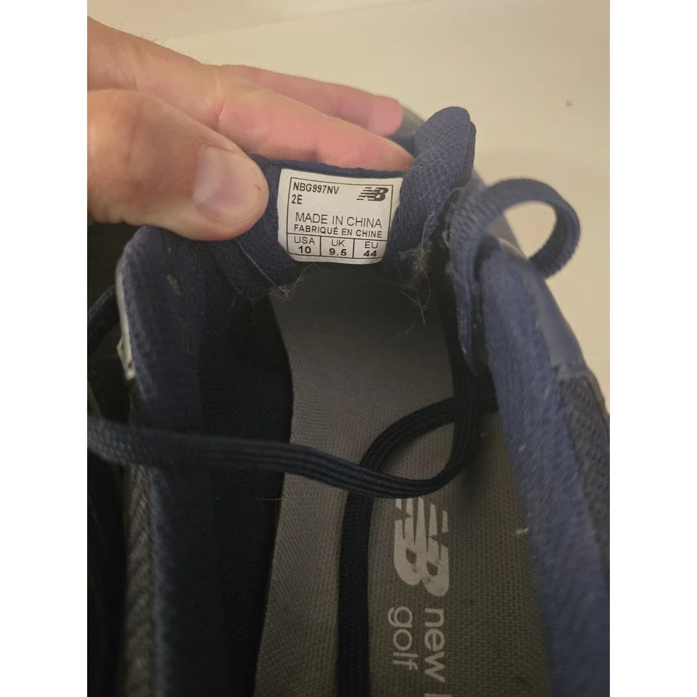 New Balance 997 Spiked Golf Shoes - Navy Blue